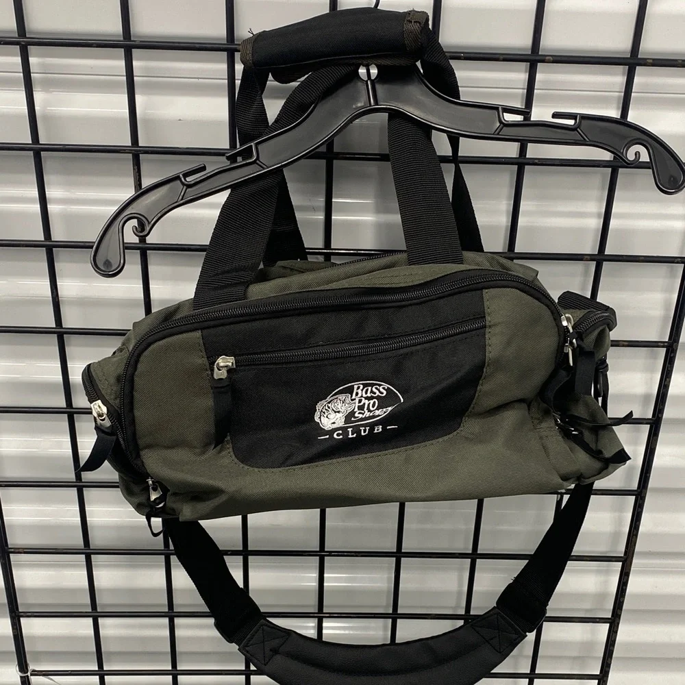 Small Bass Pro Shops Olive Duffel Bag (unused)